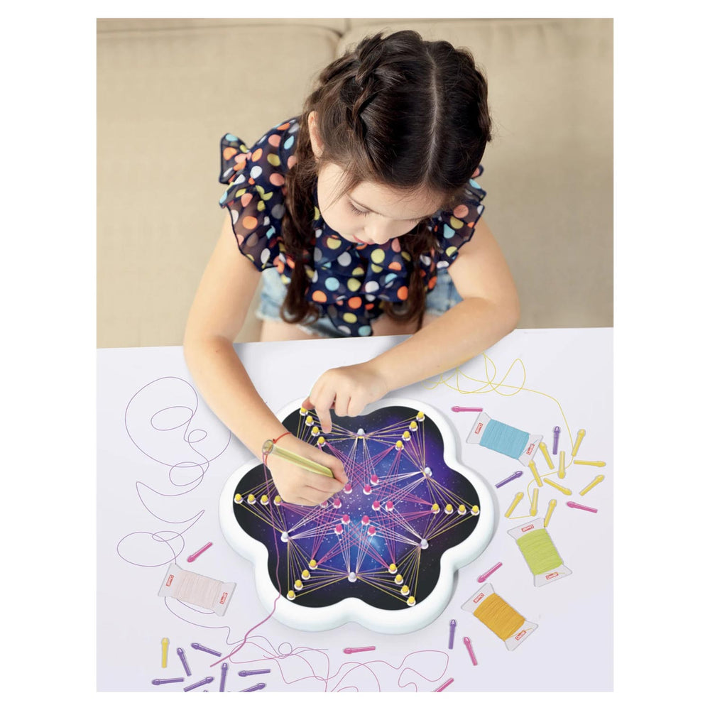 Making Quercetti string art mandalas