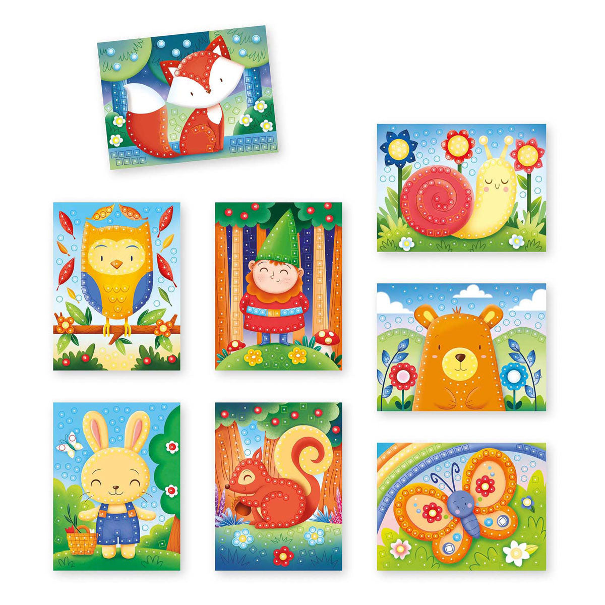 Quercetti Insert Mosaic Animals, 300 Pins