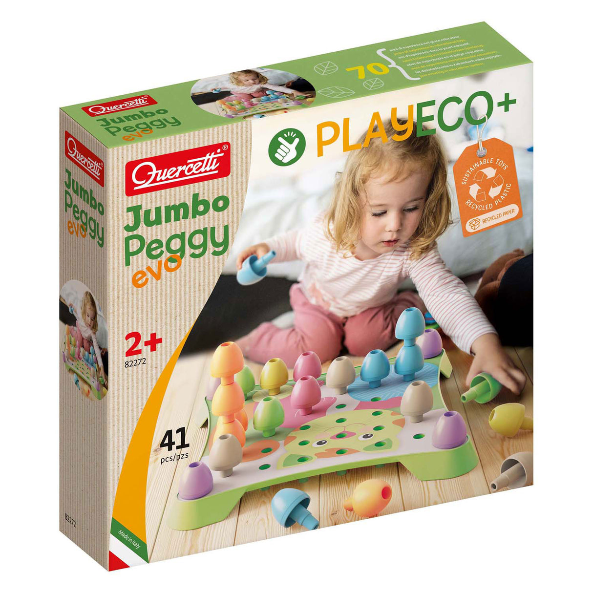 Quercetti playeco beilleszthető mozaik nagy, 41dlg.