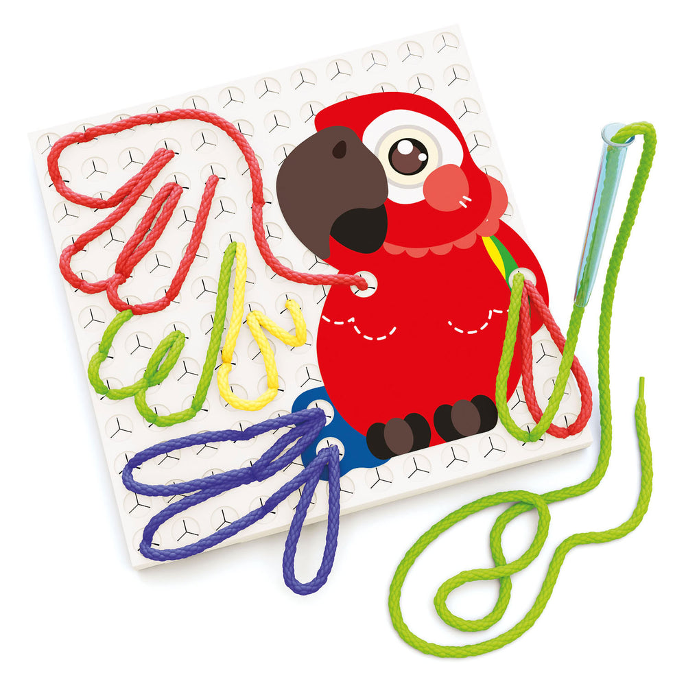Quercetti fanta filo zoo laces stringing, 14dlg.