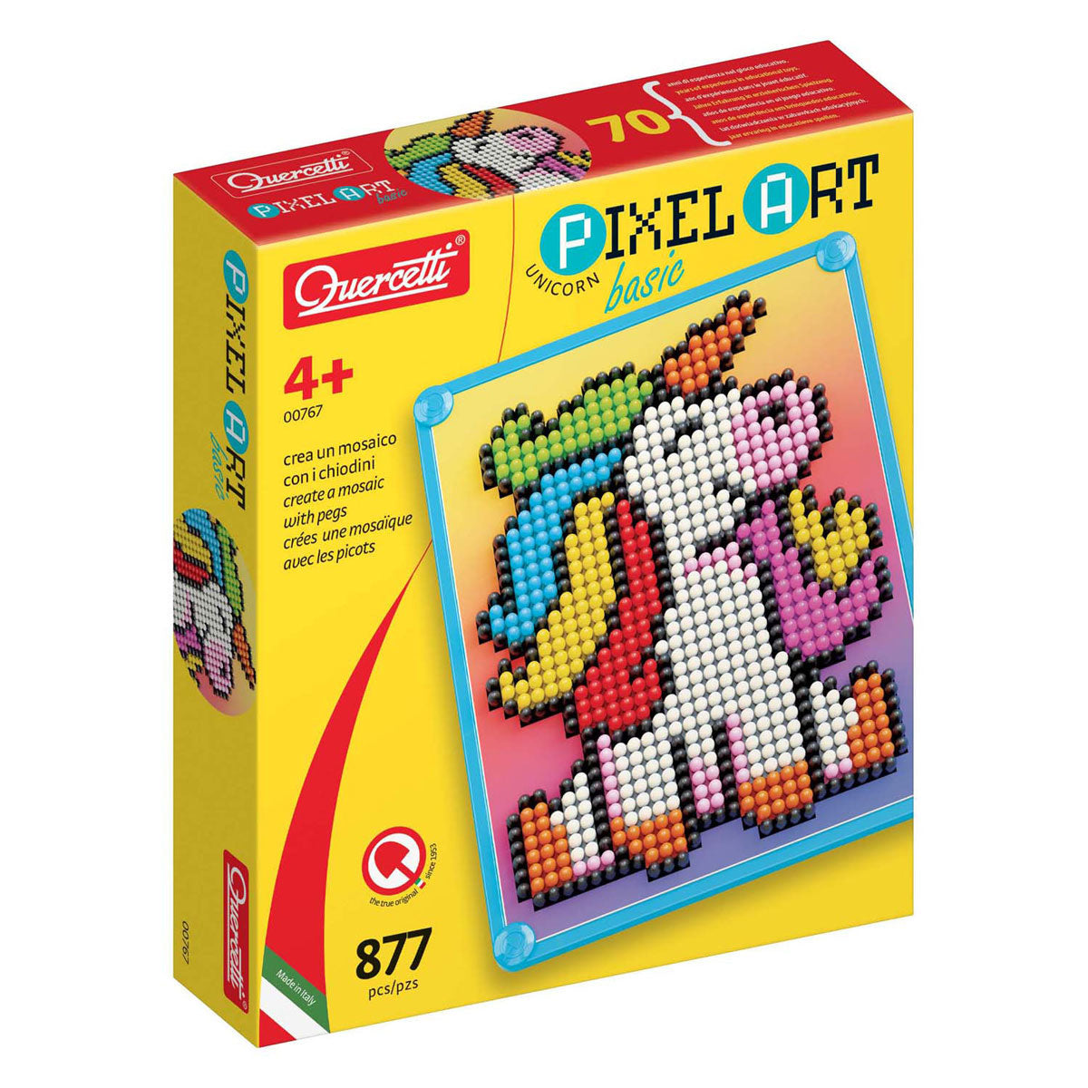 Quercetti Pixel Art Base Unicorn, 880dlg.