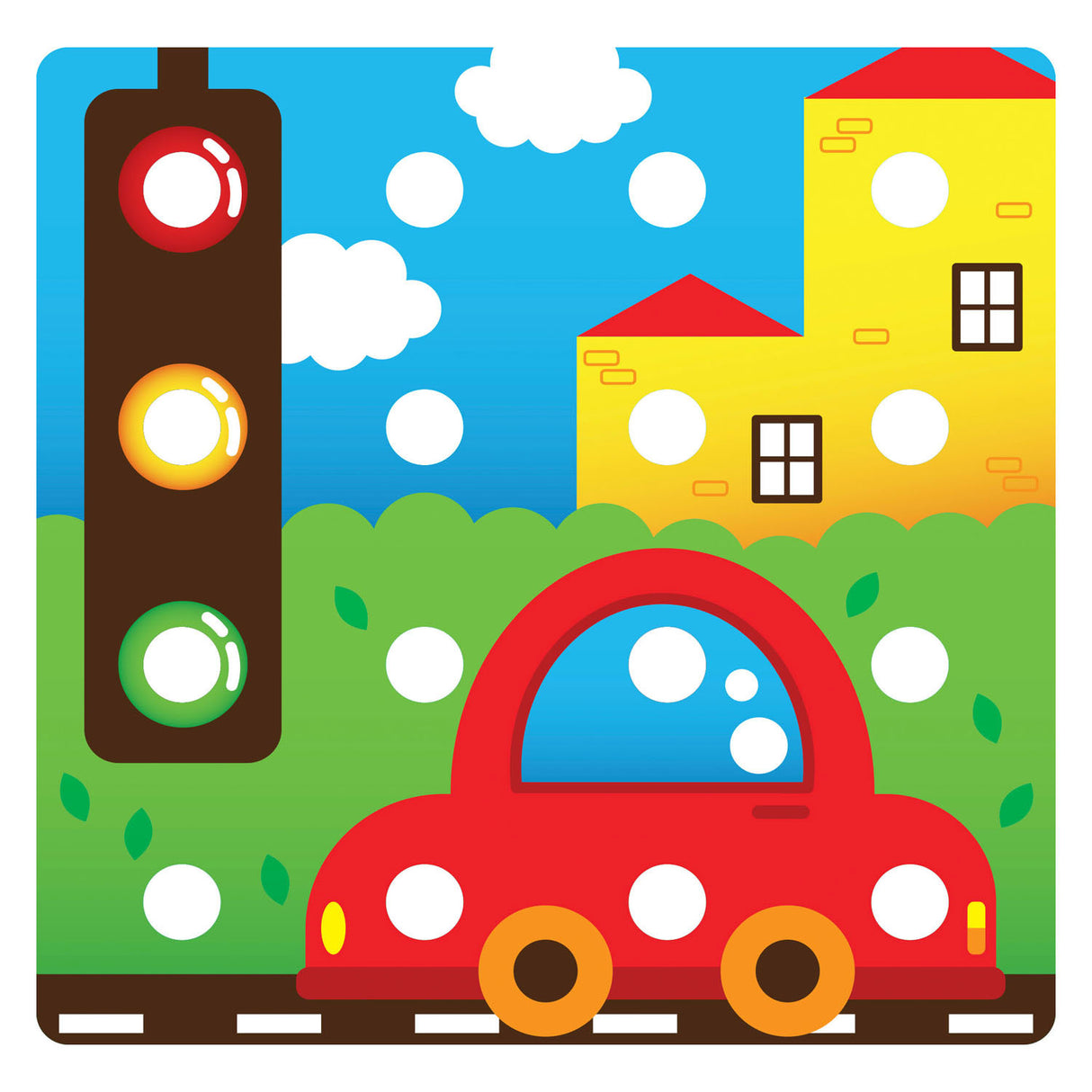 Quercetti Jumbo Peggy Evo Insteek Mosaic, 41 stift