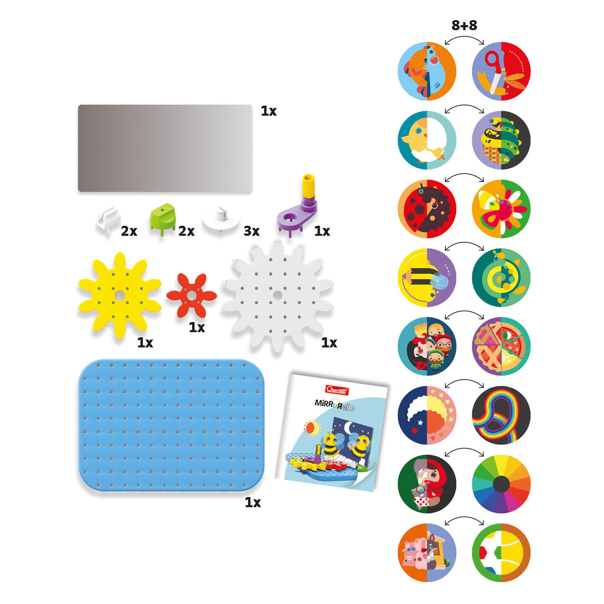 Quercetti mirrorello varustesarja eläimiä
