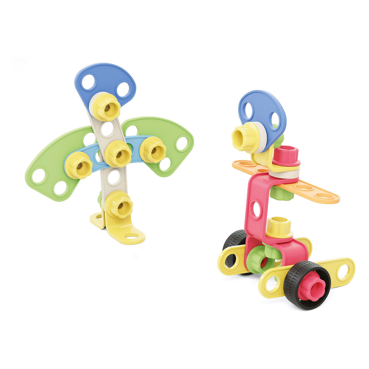 Quercetti Tecno Play Eco Construction Building Set, 52dlg.