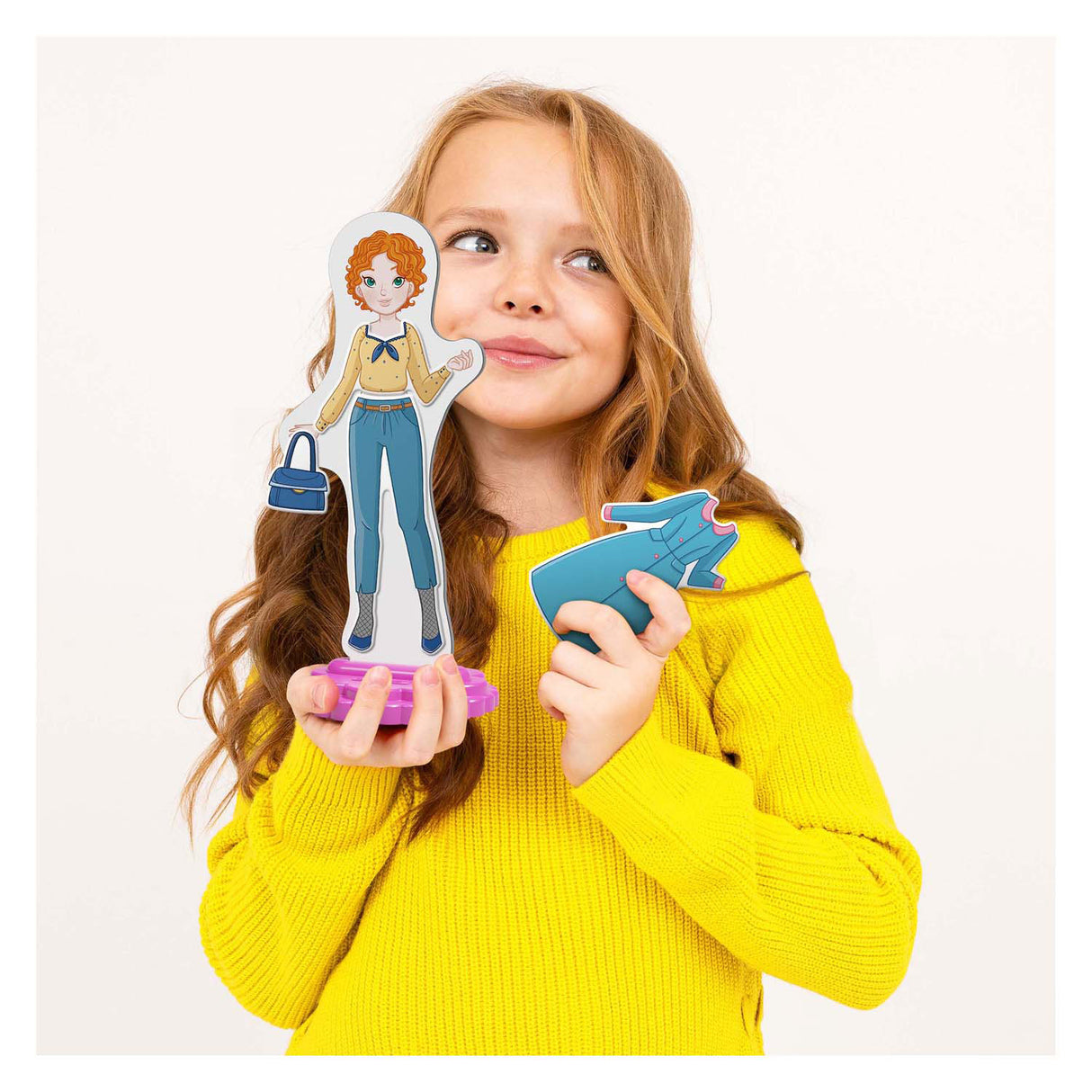 Magnetická módní oblékací panenka Quercetti, 29 ks.