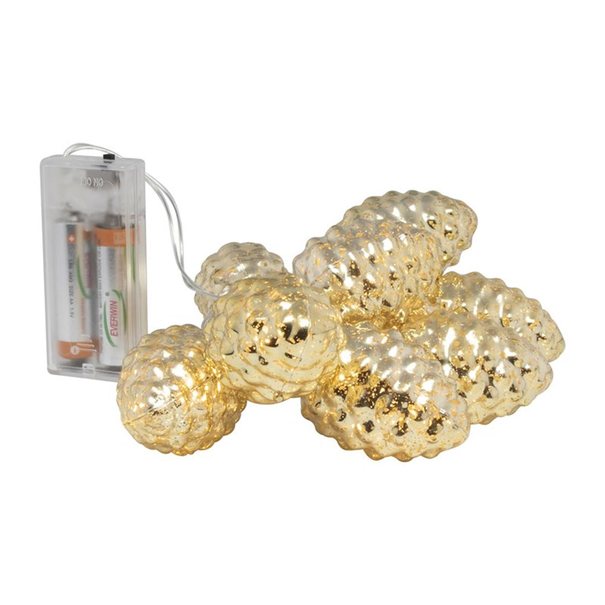 Svenska living led velichtingsnoer dennenappels goud