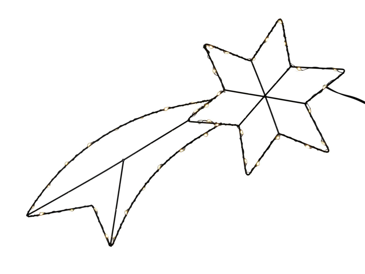 Svenska living komeet metaal 40-led met timer 2xaa