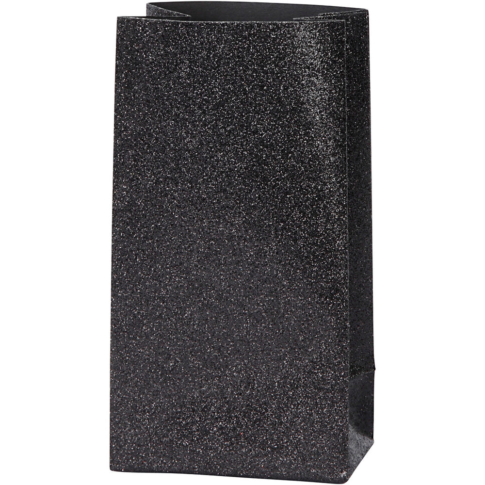 Vivi Gade paper bags, height 17 cm, dimensions 6 x 9 cm, 170 g, black, 8 pieces in a box