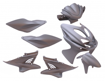 Edge Plate set Aerox up to 2014, 9-piece, matte gray