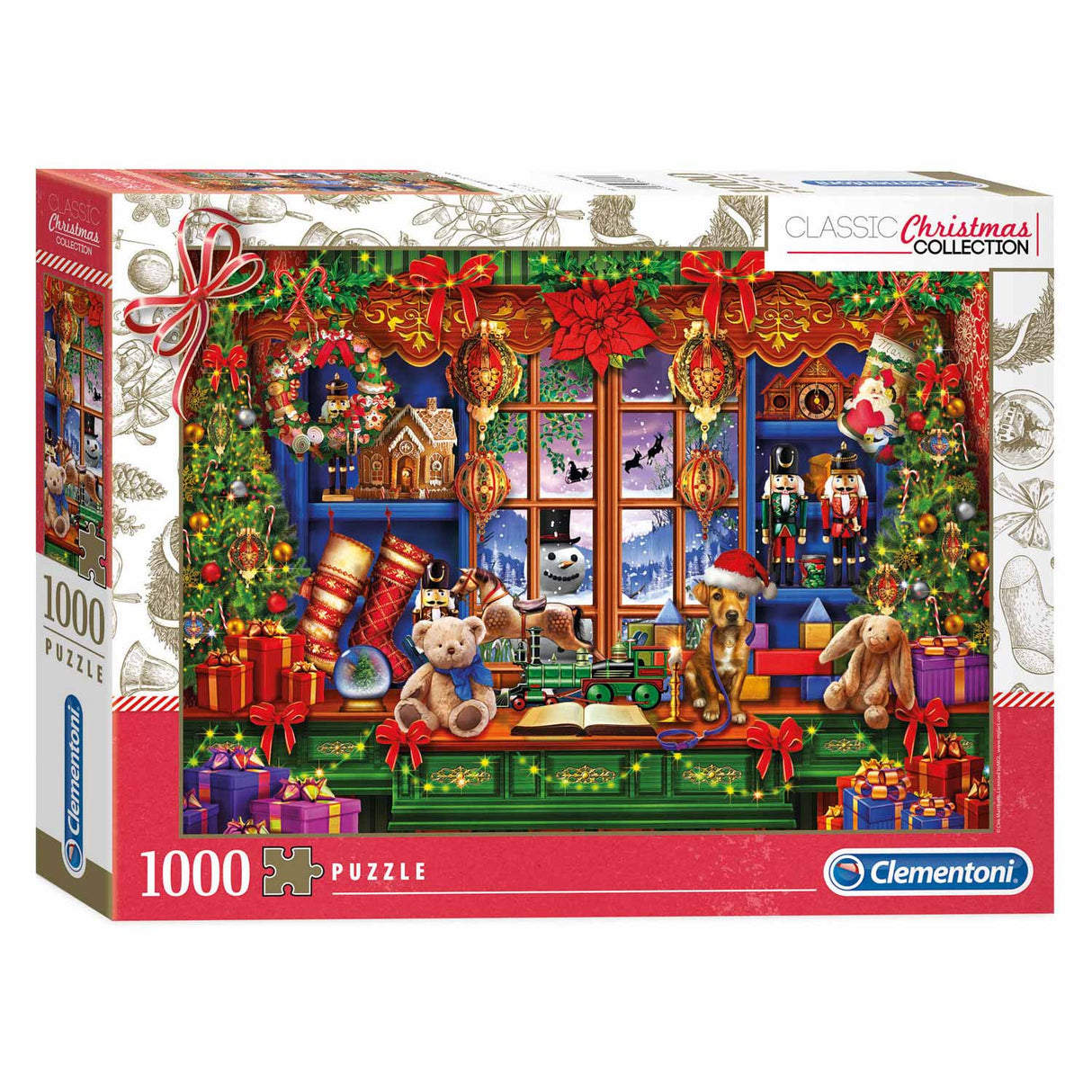Clementoni Puzzle Christmas Toy Shop, 1000 pcs.