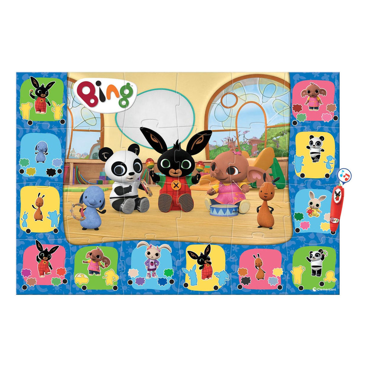 Clementoni golvpussel stort interaktivt bing