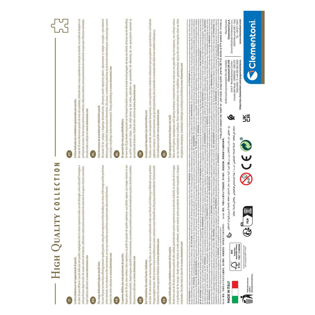 Clementoni Colorboom Jigsaw Puzzle Stairs, 500 pcs.