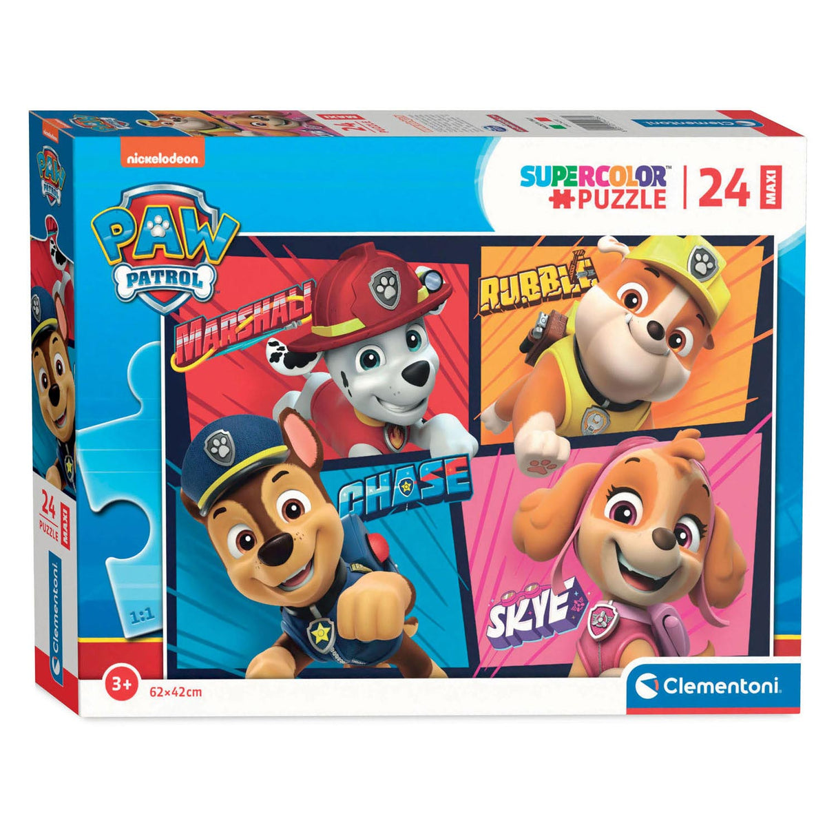Clementononi Maxi Jigsaw Duzzle Paw Patrol, 24 vnt.