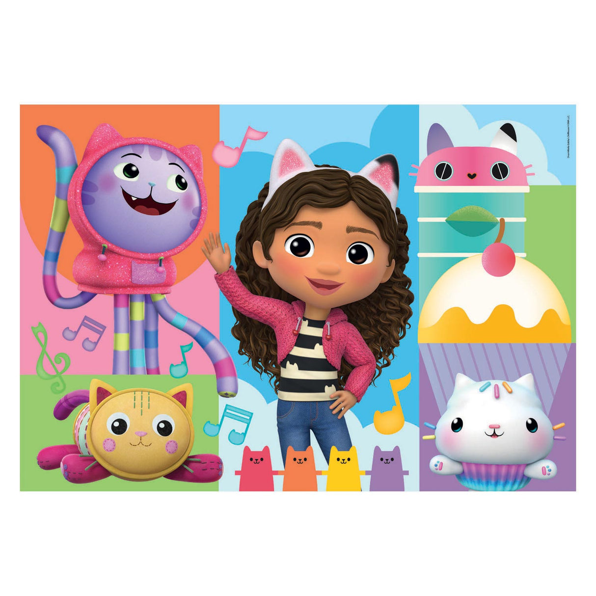 Clementoni Puzzle Gabby's Dollhouse, 2x60pcs.