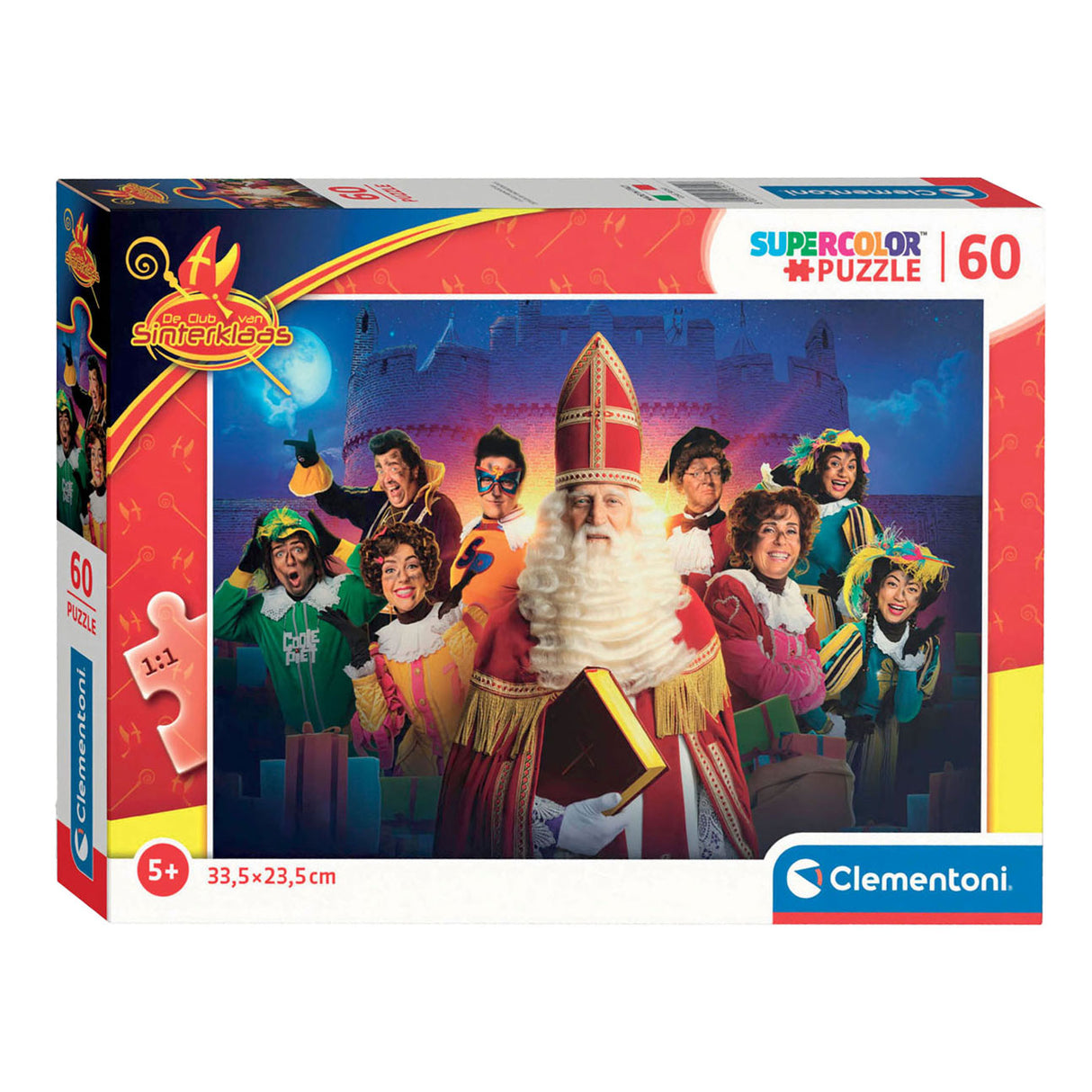 Clementoni Jigsaw Puzzle Super Color Club fra Sinterklaas, 60st.