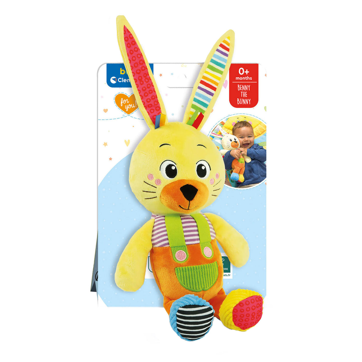 Clementoni baby my first animal cuddly toy - rabbit