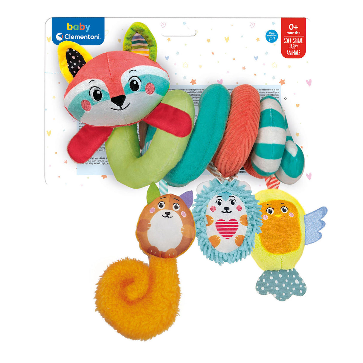 Racún bíseach pram fabraice leanbh Clementoni