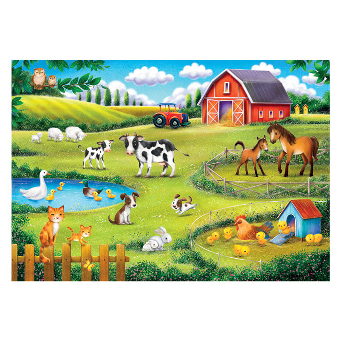 Clementoni jigsaw puzzle super color the animal farm, 30 pcs.