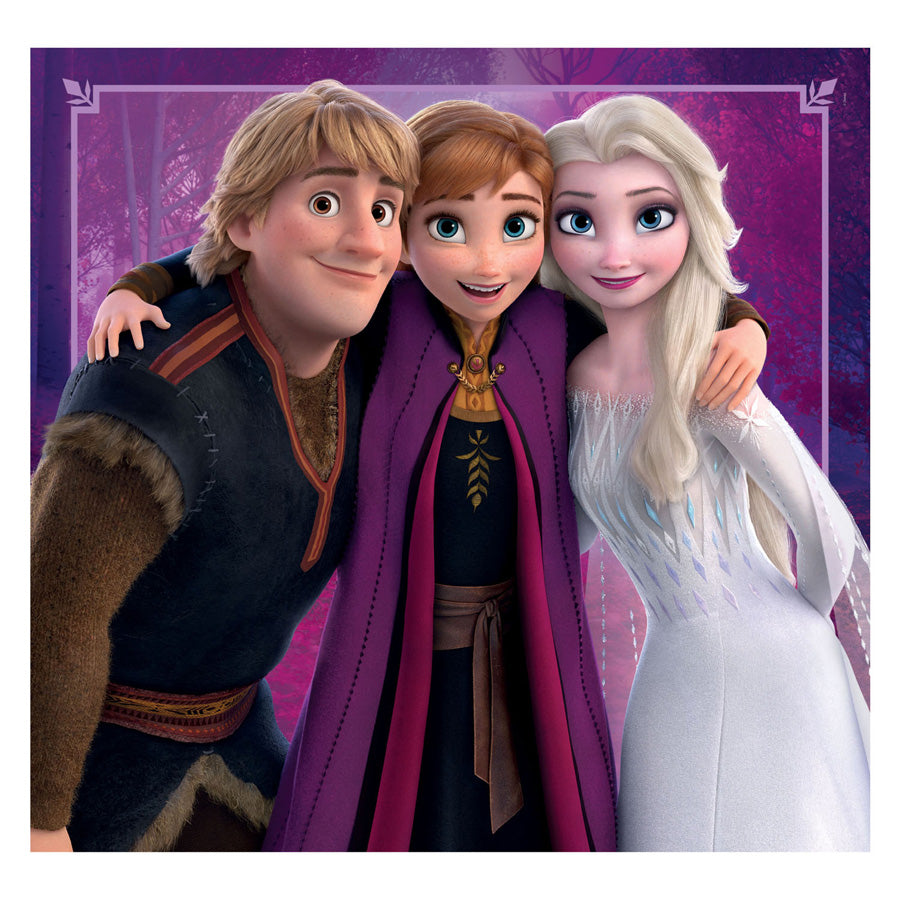 Disney clementoni legpuzzel super color square frozen, 3x48st.