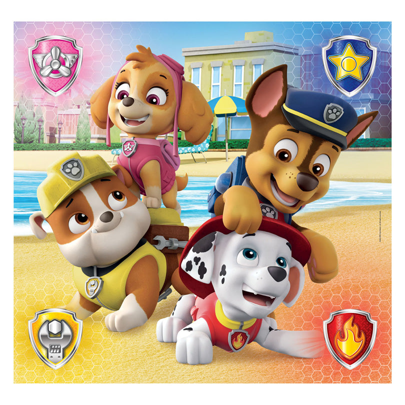 Clementi Jigsaw Puzzle Super Color Square Paw Patrol, 3x48st.