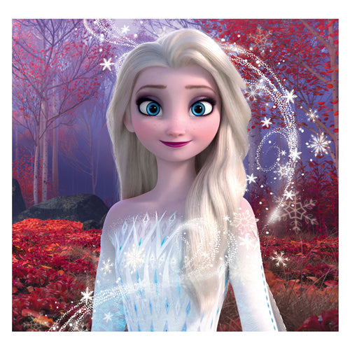 Disney clementoni legpuzzel super color square frozen, 3x48st.