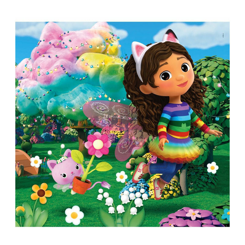 Clementoni Jigsaw Puzzle Super Color Square Gabby's Dollhouse, 3x48st.