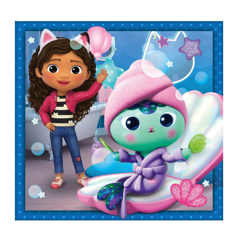 Clementoni legpuzzel super color square gabby's poppenhuis ii, 3x48st.