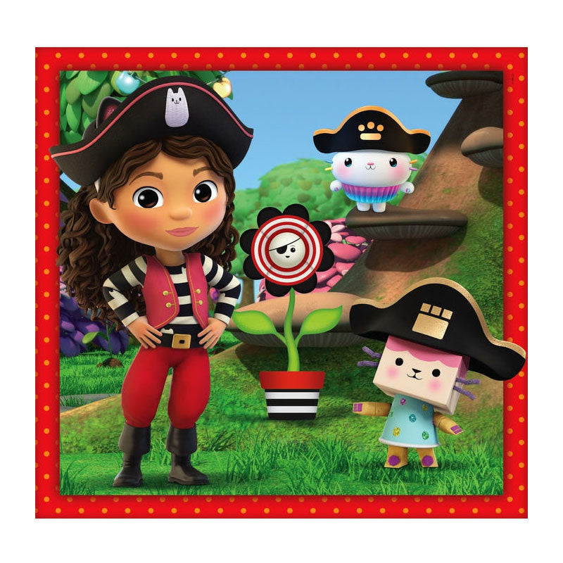 Clementoni legpuzzel super color square gabby's poppenhuis ii, 3x48st.