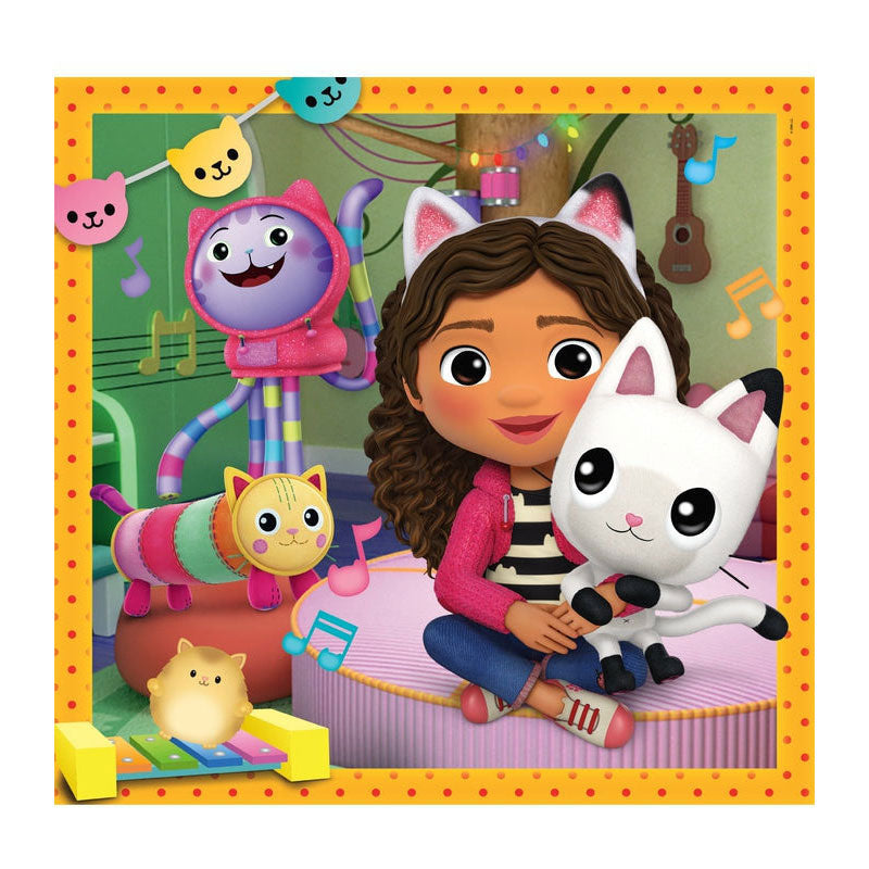 Clementoni legpuzzel super color square gabby's poppenhuis ii, 3x48st.