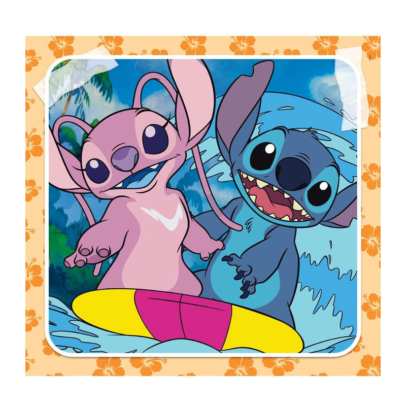 Clementoni legpuzzel super color square disney stitch, 3x48st.