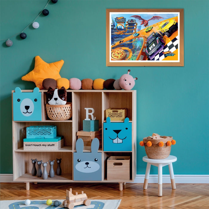 Clementoni jigsaw puzzle super color hot wheels, 104 pcs.