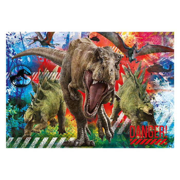 Clementoni jigsaw puzzle super color jurassic world, 180 pcs.