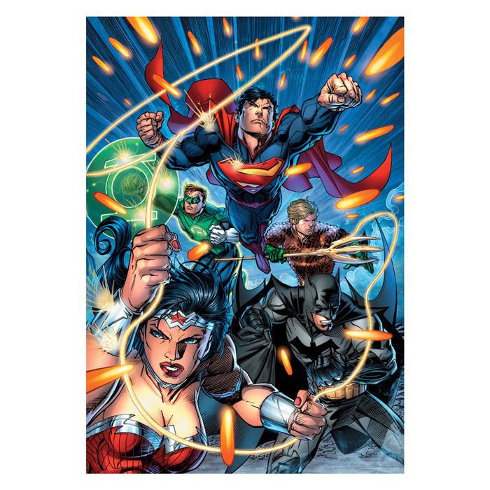 Clementoni jigsaw puzzle super color dc comics justice league, 300 pcs.