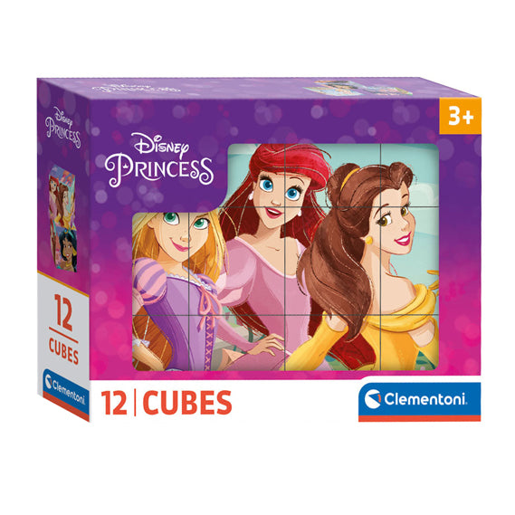 Clementoni Block Puzzle Disney Princess, 12e.