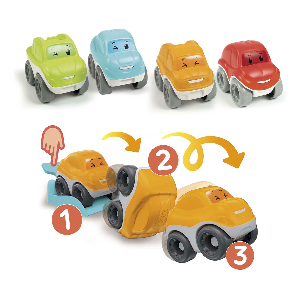 Бебешка люлееща се кола Clementoni асорти | 24 броя