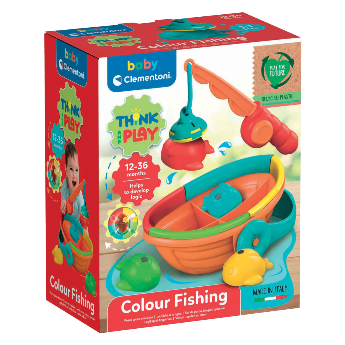 Clementoni Baby Fish Catch Color Play, 5dlg.
