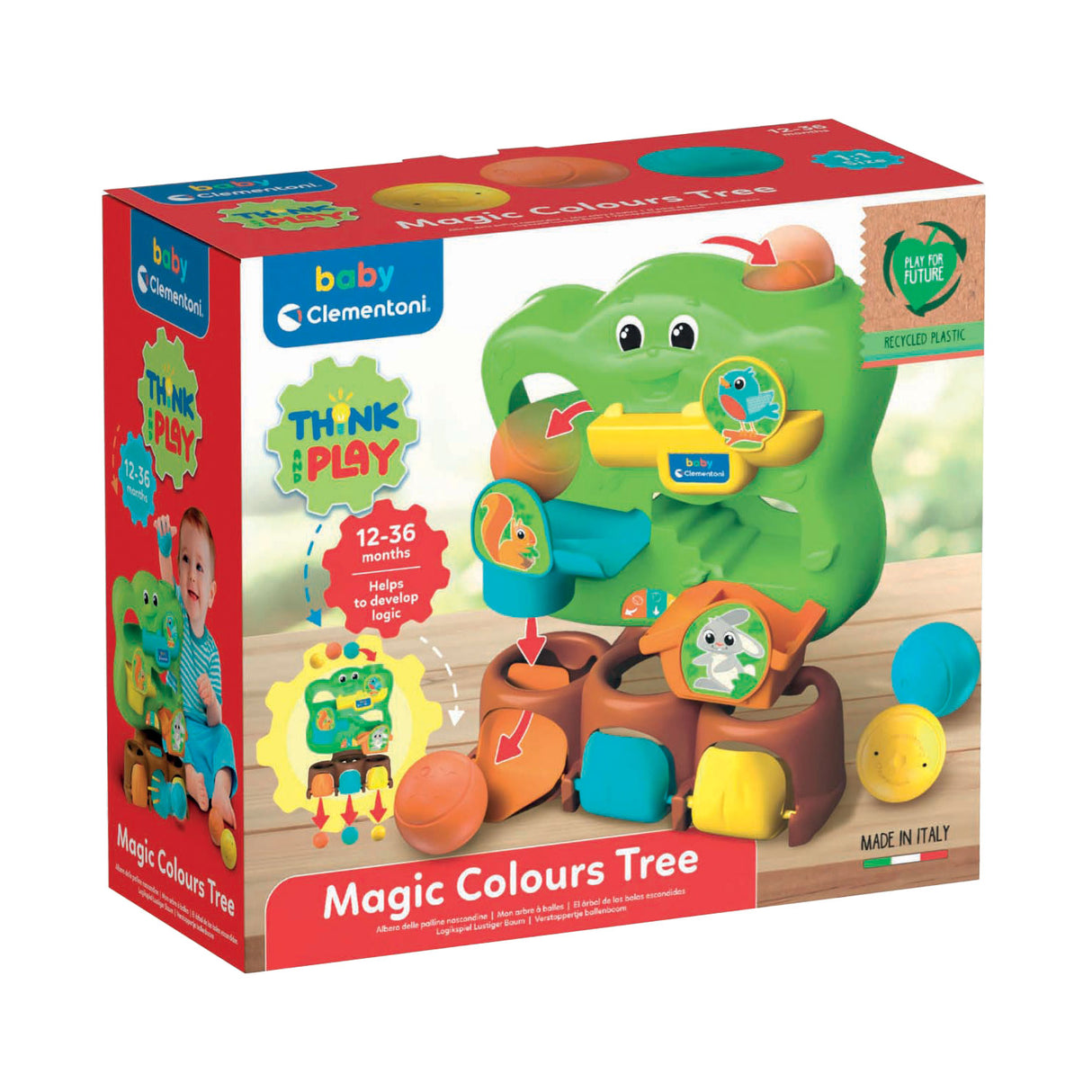 Arbre à boules de cache-cache bébé Clementoni