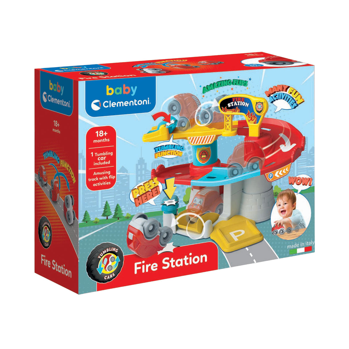 Clementoni baby fire station with car