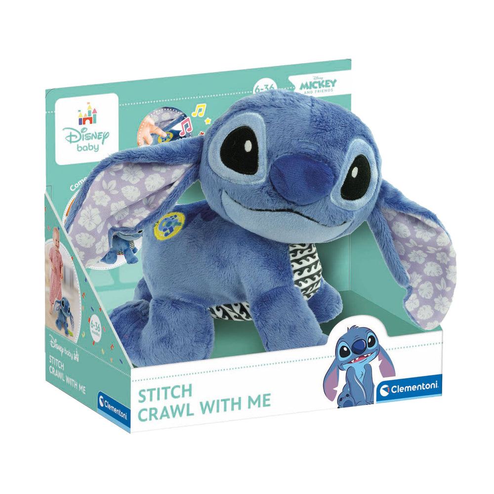 Clementoni baby disney stitch crawling interactive cuddly toy