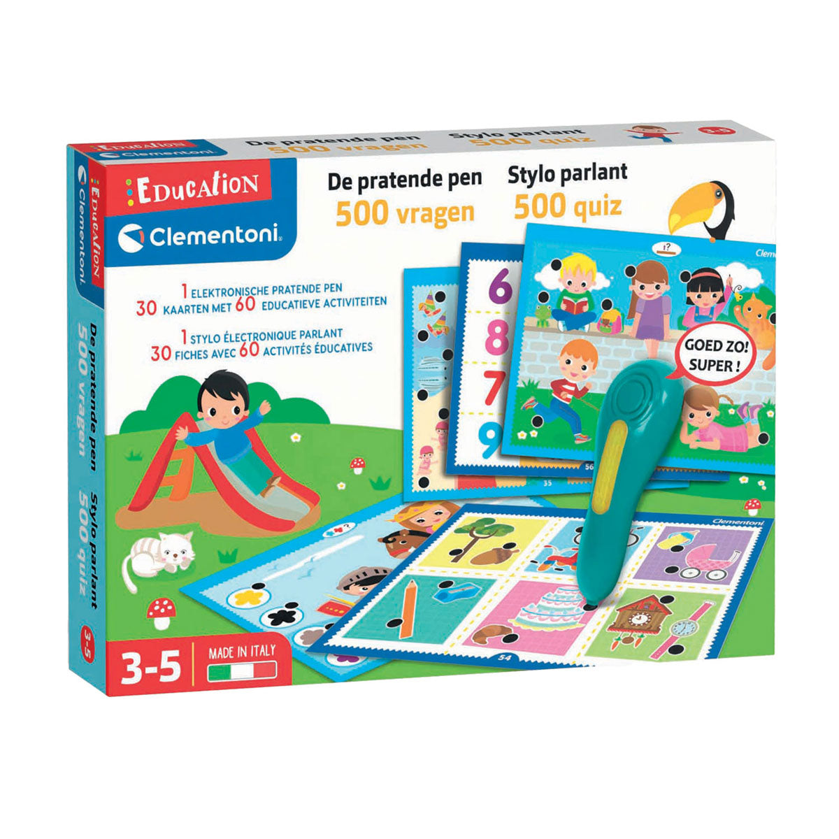 Clementoni education - talking pen, 500 quiz