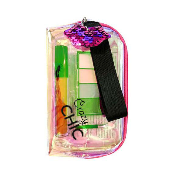 Clementoni crazy chic makeup bag lip with makeup