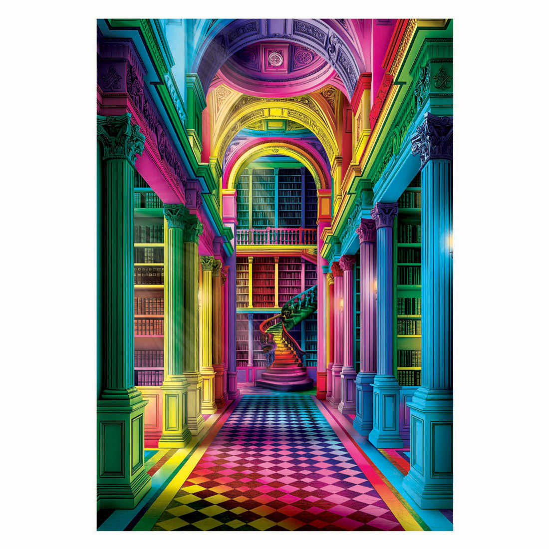 Clementoni jigsaw puzzle colorboom athenaeum, 1000 pcs.