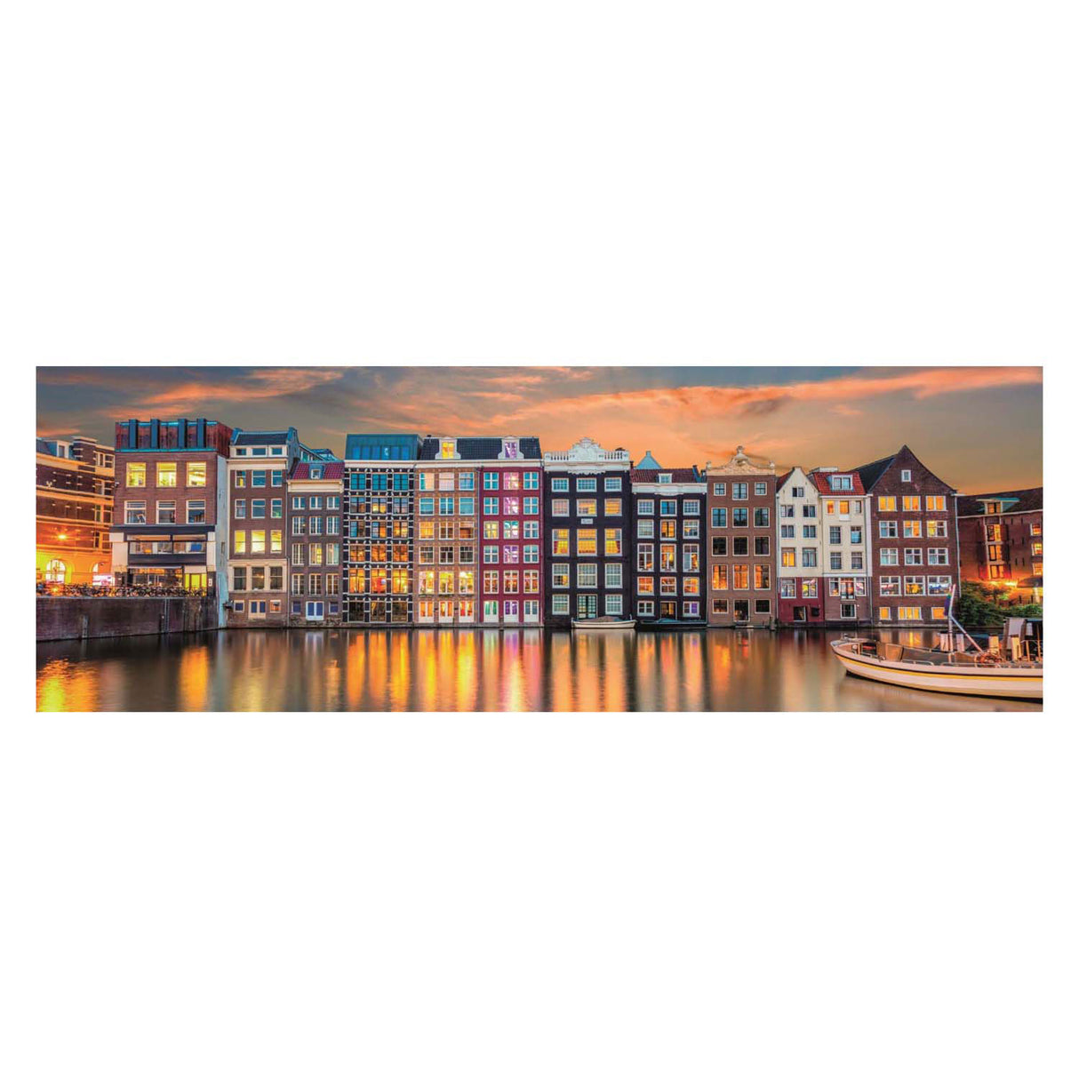 Clementoni jigsaw puzzle bright Amsterdam, 1000 pcs.