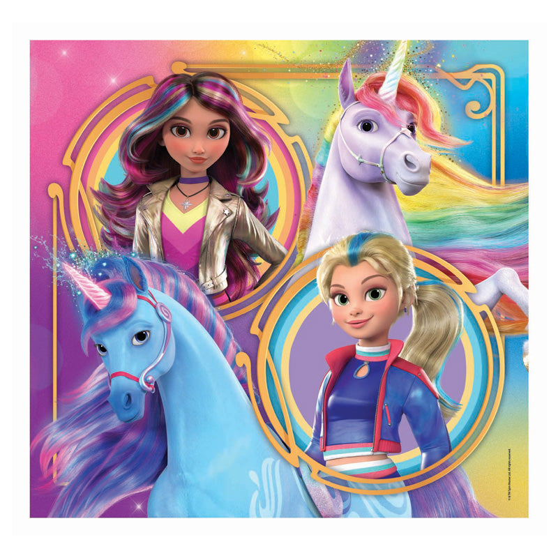 Clementoni puzzle unicorn academy - 3x48st.