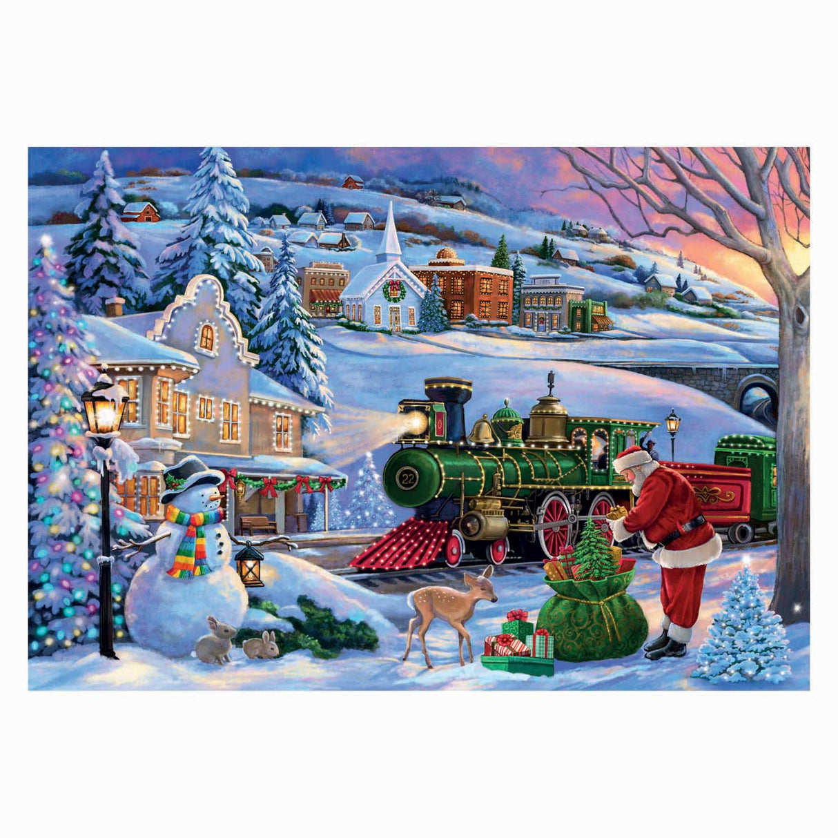 Clementoni Christmas Train Puzzle - 500 Pieces