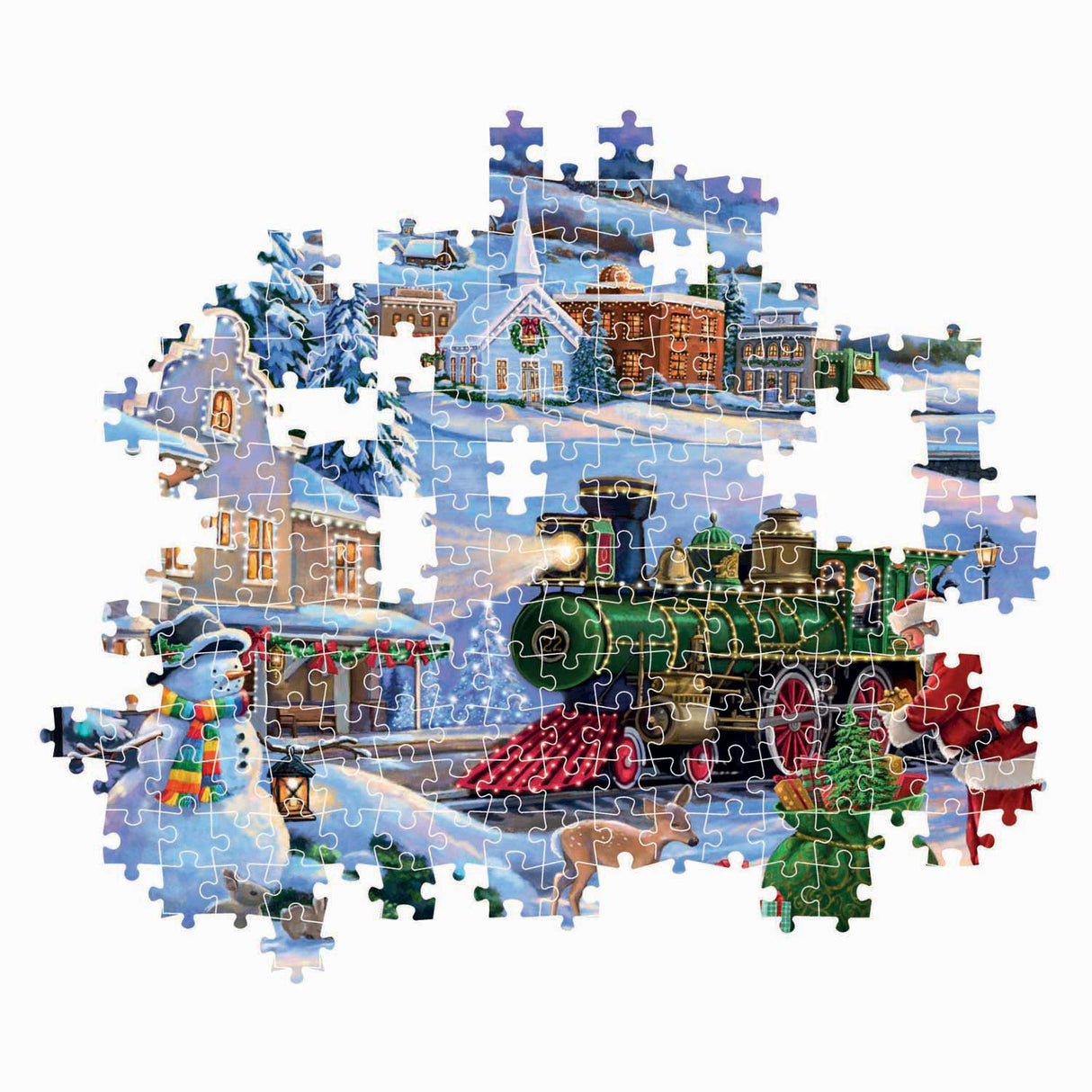 Clementoni Christmas Train Puzzle - 500 Pieces