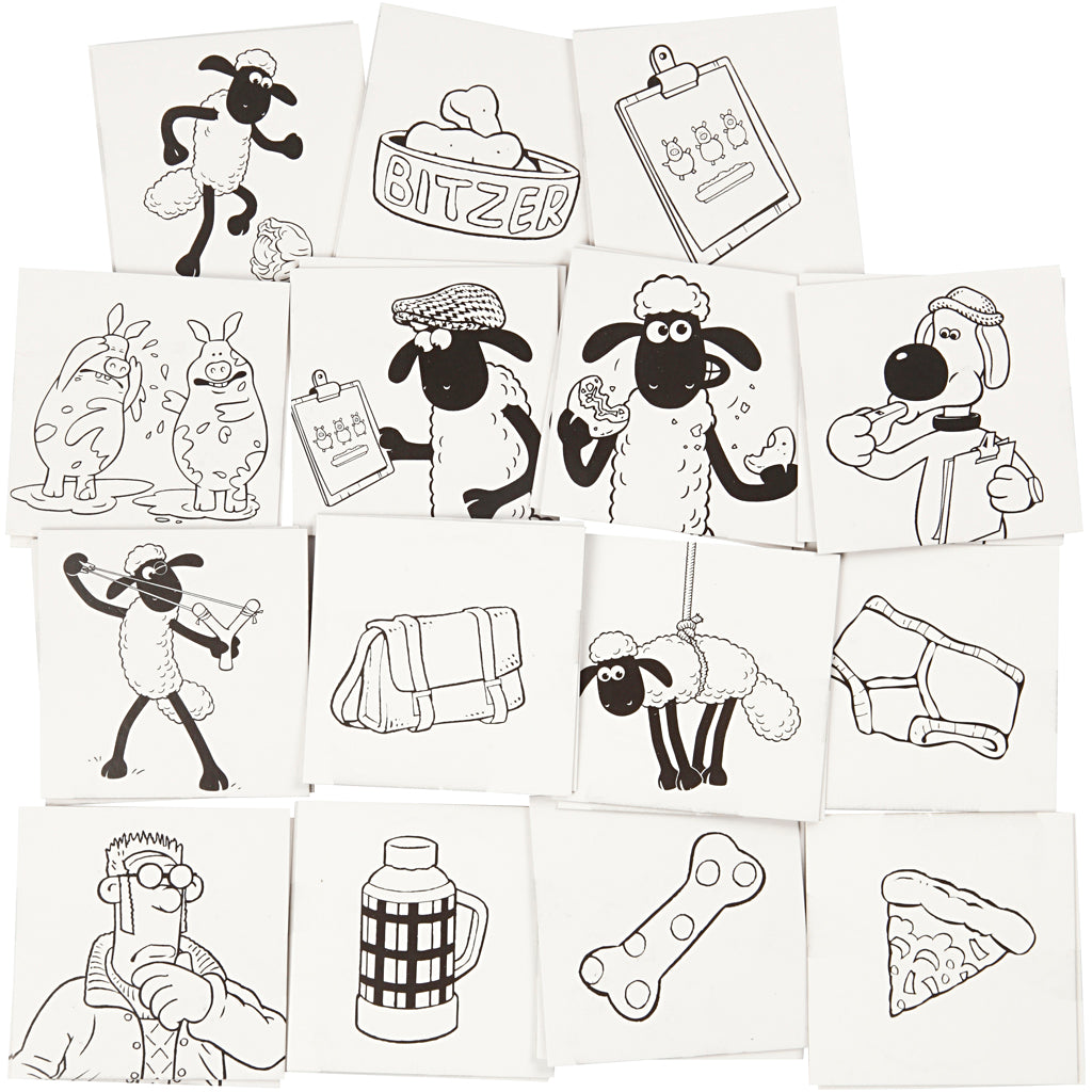 Shaun the sheep memory game, 400 gr, 15 sets 1 box