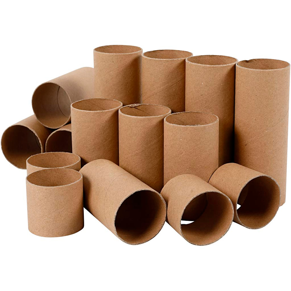 Creativ company cardboard rolls, l: 4.7 + 9.3 + 14 cm, 60 pieces 1 box