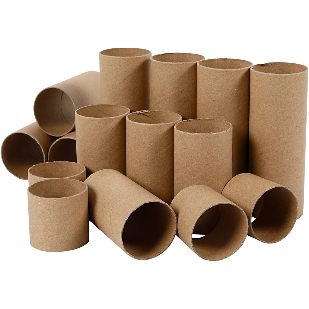 Creativ company cardboard rolls, l: 4.7 + 9.3 + 14 cm, 60 pieces 1 box