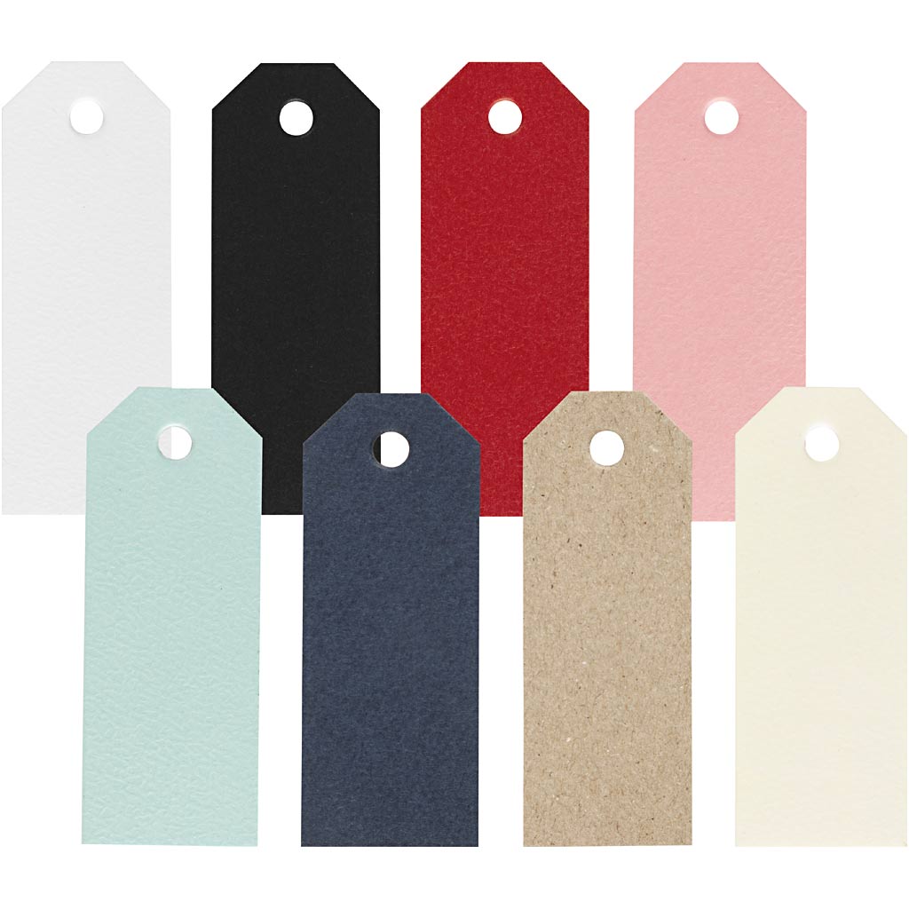 Creativ company manila labels, size 3x8 cm, 220 gr, 16x20 piece 1 box